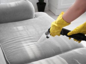 vaccum cleaning sofa